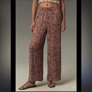 ANTHROPOLOGIE Women’s Full-Length Wide Leg Pull-On Printed Pants